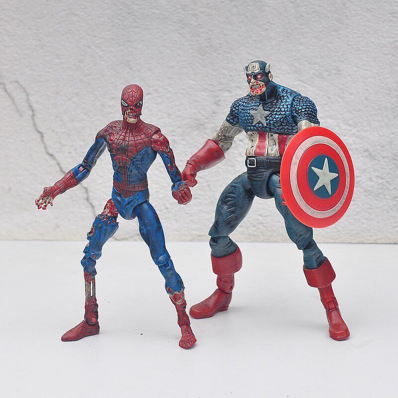 Nhân vật hành động 7 Inch của Marvel Zombies Avengers | Người nhện Zombie, Hulk & Captain America | 
