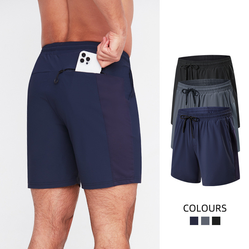 Men's Athletic Shorts Summer Workout Fifth Pants Basketball Shorts Nylon Running Shorts HJcE