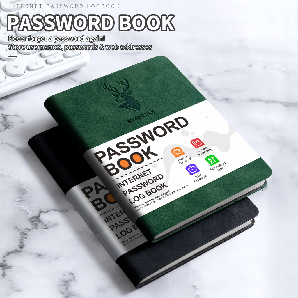 temuB6密码本现货鹿头地址本电话本password book带字母标签