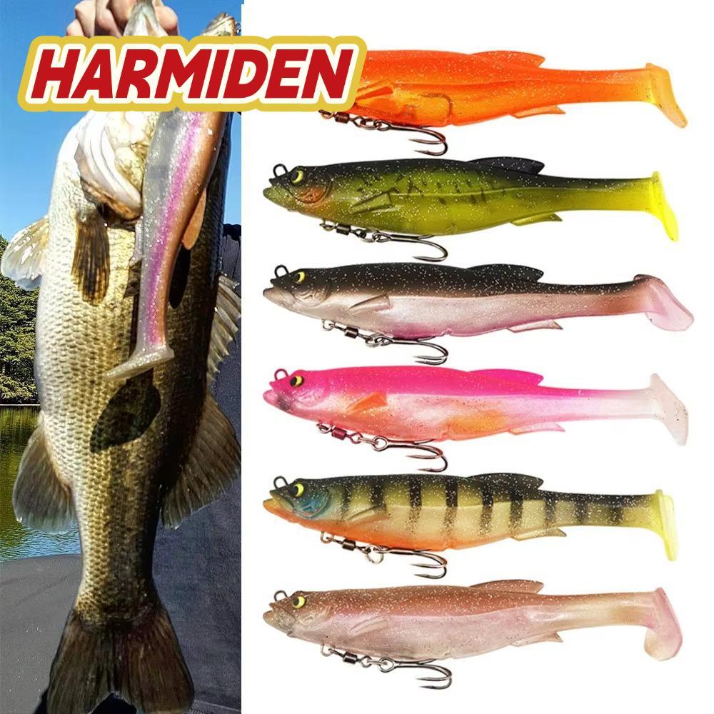 Mồi câu cá mềm HARMIDEN - Swim bait nước ngọt móc mắt, nhiều màu sắc, kích thước 9cm/9g và 12.5cm/21