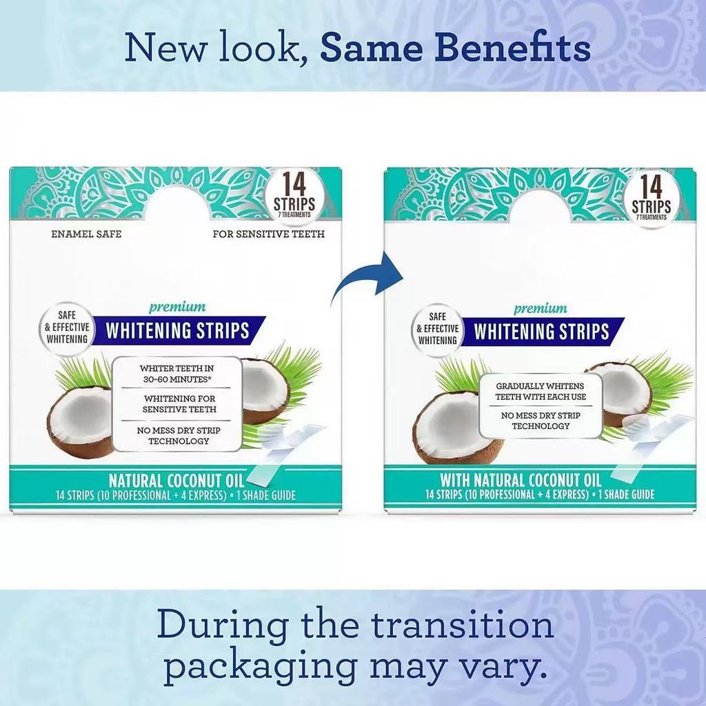 Preferred in-stock items#Popular Tooth Whitening Strip Coconut Oil Teeth Whitening Strips Mint Flavo
