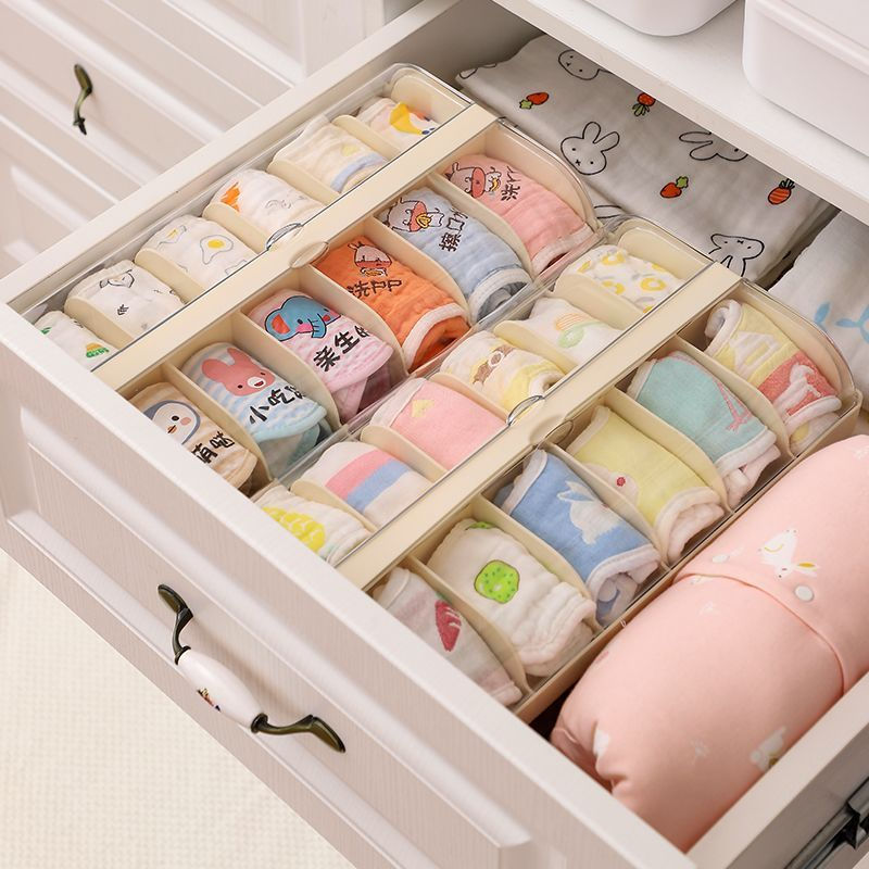 JUA Baby wardrobe storage magic tool, baby supplies organizer, shelf for sorting and organizing pers
