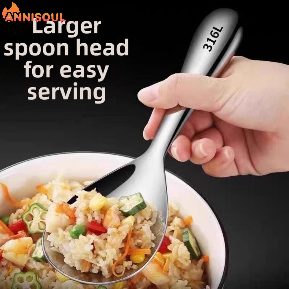 [NISO]Stainless Rice Spoon 316 Stainless Steel Mirror Polished Finish Kitchen Utensil