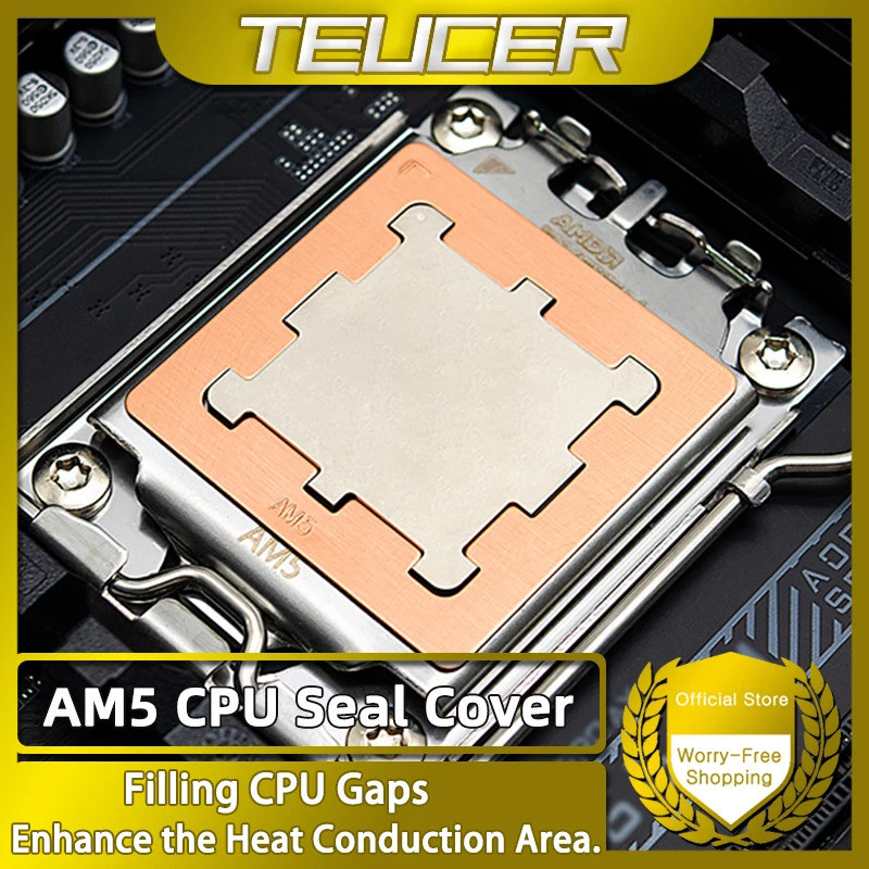 HB TEUCER AM5 CPU Đồng Giáp Khung Tiếp Xúc AM5 Full Cố Định Chống Đánh Dấu Mount Cho AMD 7950X 7700X