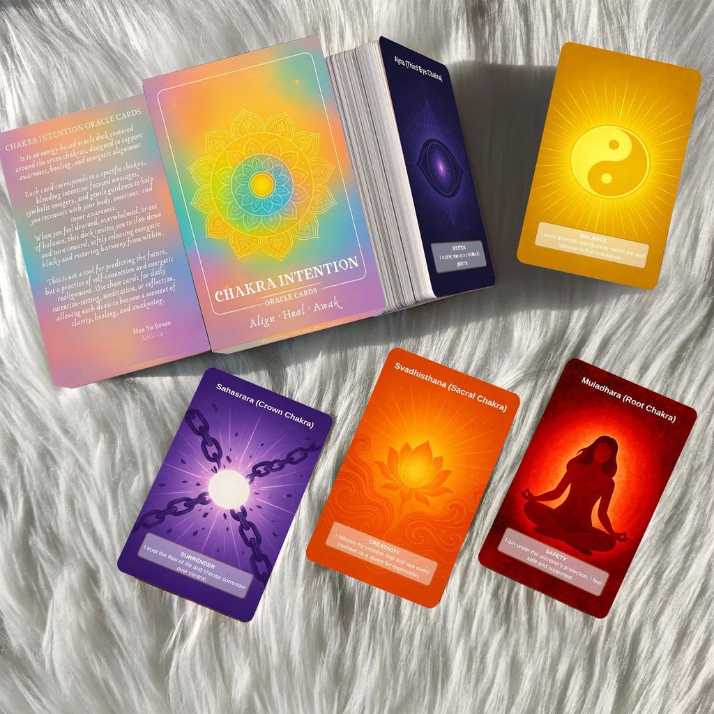 Thẻ Oracle chất lượng cao Mind Healing Tarot Card / Kích thước thẻ 12 * 8cm / Hình ảnh HD Cảm thấy t