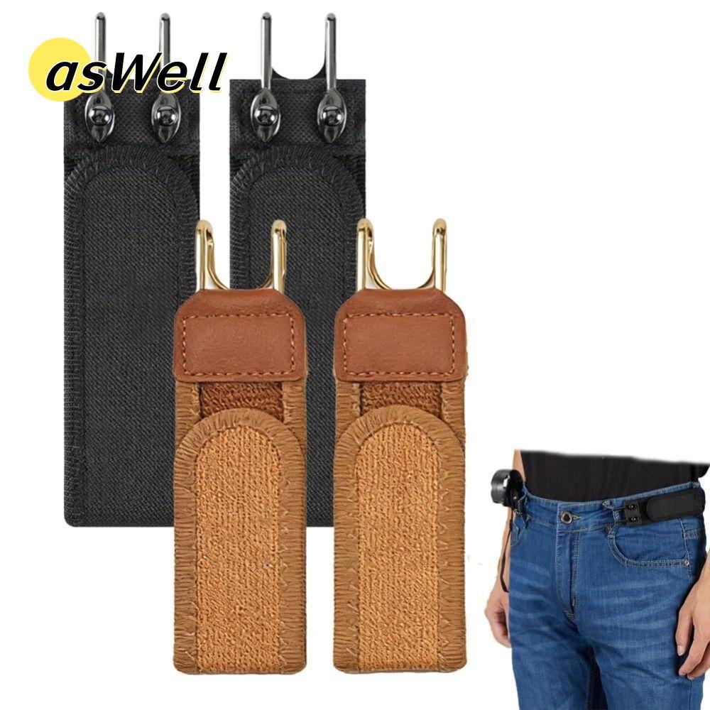 Thắt lưng đàn hồi ASWELL unisex, móc không khóa, dễ dàng điều chỉnh
