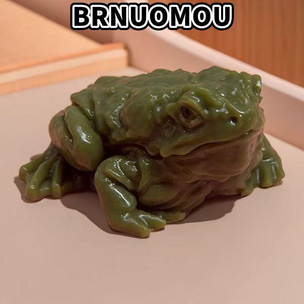 BRNUMOU Ếch Mô PhỏngToy, Con cóc Giảm Căng Thẳng Ếch Bóp, Dính Mềm Bóp Đồ Chơi Đồ Chơi Tricky