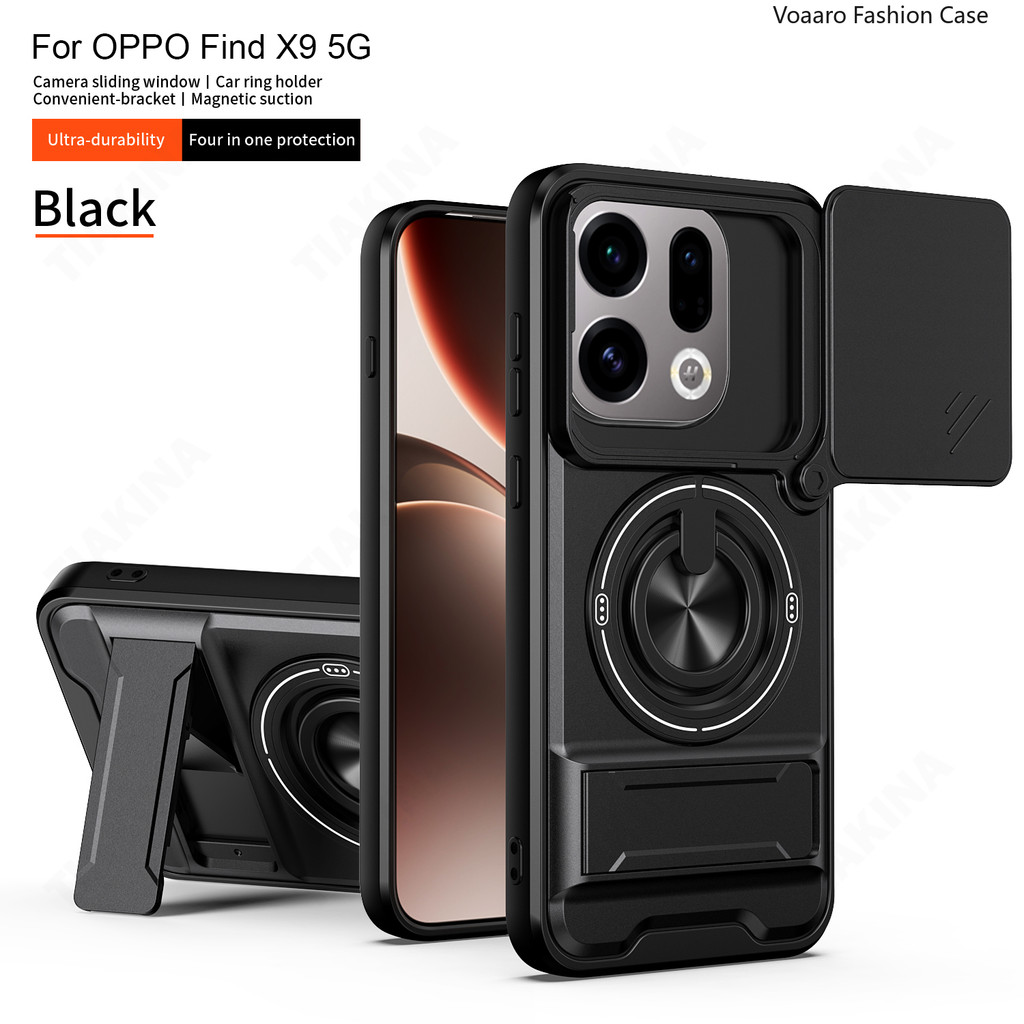 Xoay Ống Kính Trượt Funda Cho OPPO Find X9 5G Ốp Lưng Từ Tính Giá Đỡ Nhẫn Dành Cho OPPO Find X9 Ốp Lưng Chân Đế Có Thể Lạnh Áo Giáp Capa | BigBuy360 - bigbuy360.vn