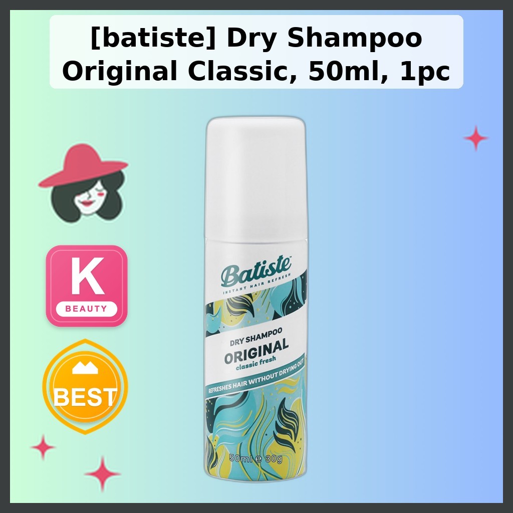 [batiste] Dầu gội khô Original Classic, 50ml, 1 cái / Dầu gội khô Hàn Quốc / Công thức nhẹ của someb