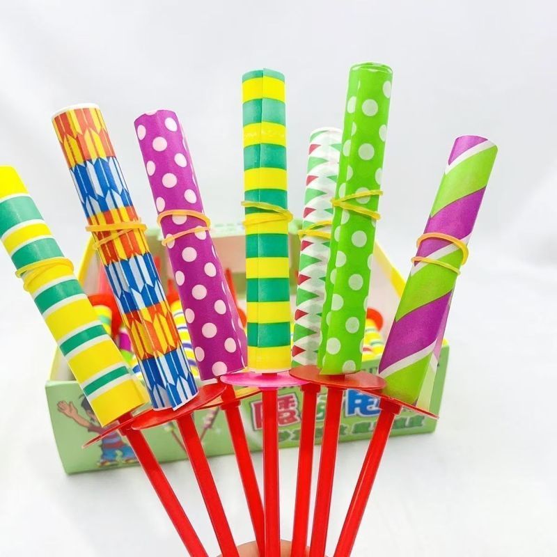 Giấy có thể thu vào Swing Stick Đồ chơi trẻ em Magic Wand Sáng tạo Tricky Swing Stick Giấy cuộn Stic