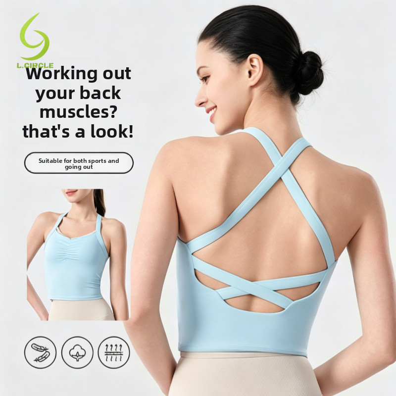 [L.CIRCLE] Áo ngực thể thao Yoga chéo lưng đẹp