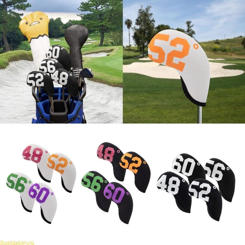 Doublebuy 4 Golf Iron Head Cover Neoprene Golf Club Headcover Câu lạc bộ Golf Head Cover