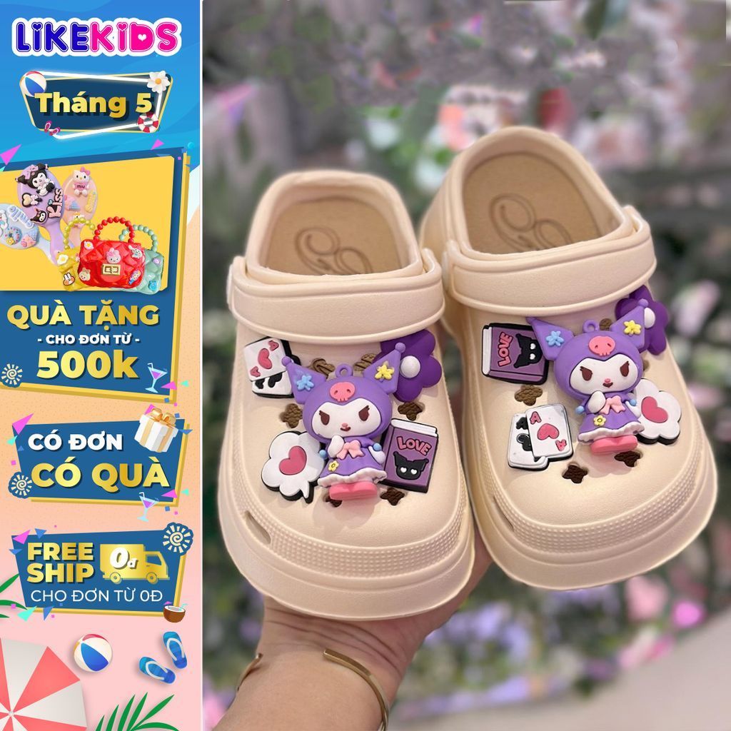 Dép SỤC hoạ tiết dễ thương cho bé - LikeKids