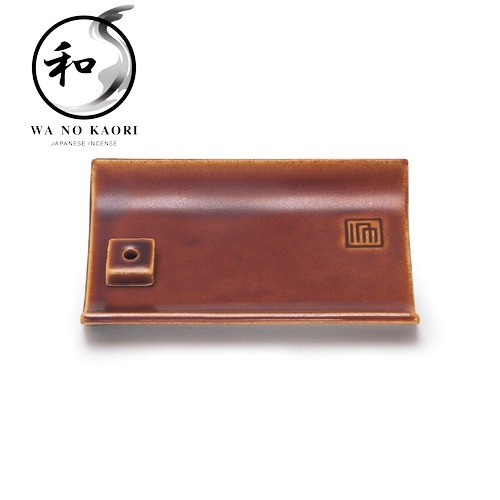 Nippon Kodo YUKARI Ceramic Plate - Brown