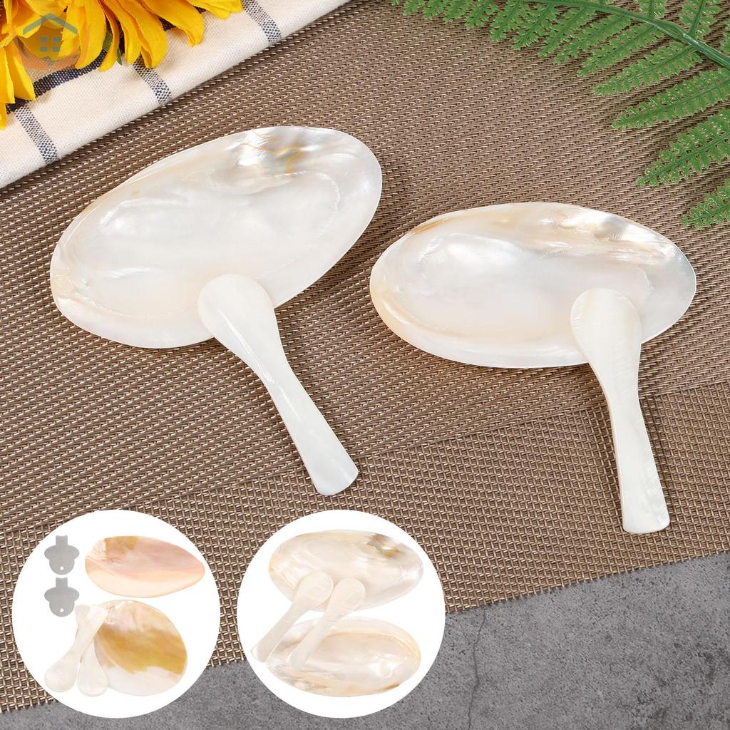 2 Chiếc Caviar Bộ Máy Chủ Vỏ Trứng Cá Caviar Bộ Món Ăn Thìa Và Đĩa Trứng Cá Caviar Thanh Lịch Cho Mó
