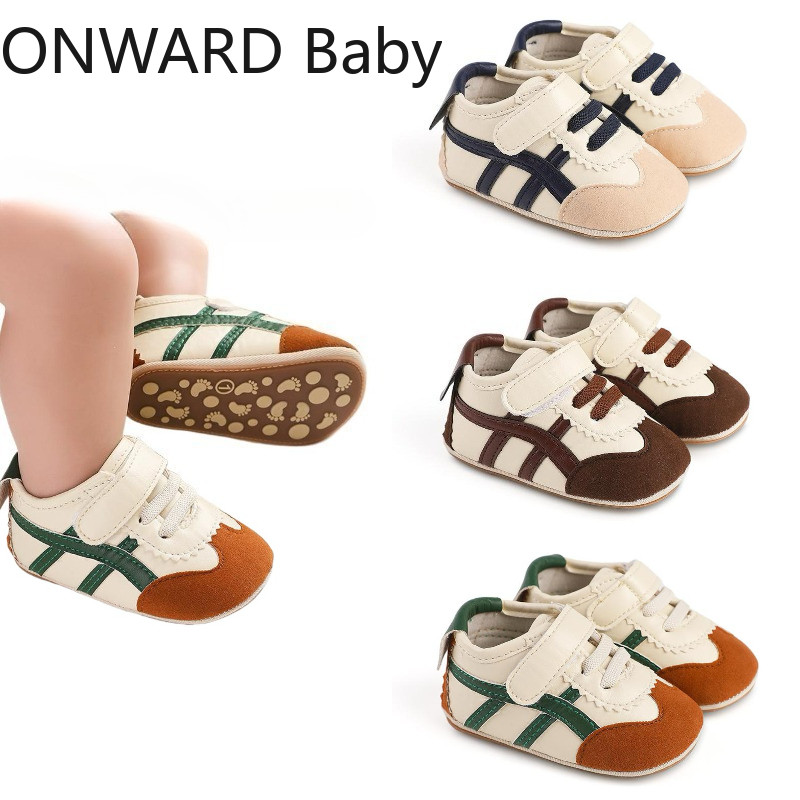 ONWARD Giày Đi Bộ Đầu Tiên Cho Bé Đế Mềm Cho Bé Trai Bé Gái 0 1 Tuổi Thoải Mái Nhẹ Không Trơn Trượt 