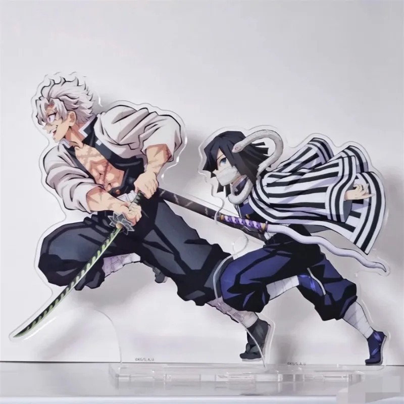 Standee Thanh Gươm Diệt Quỷ Sanemi Shinazugawa Obanai Iguro mô hình mica Kimetsu no Yaiba trang trí 