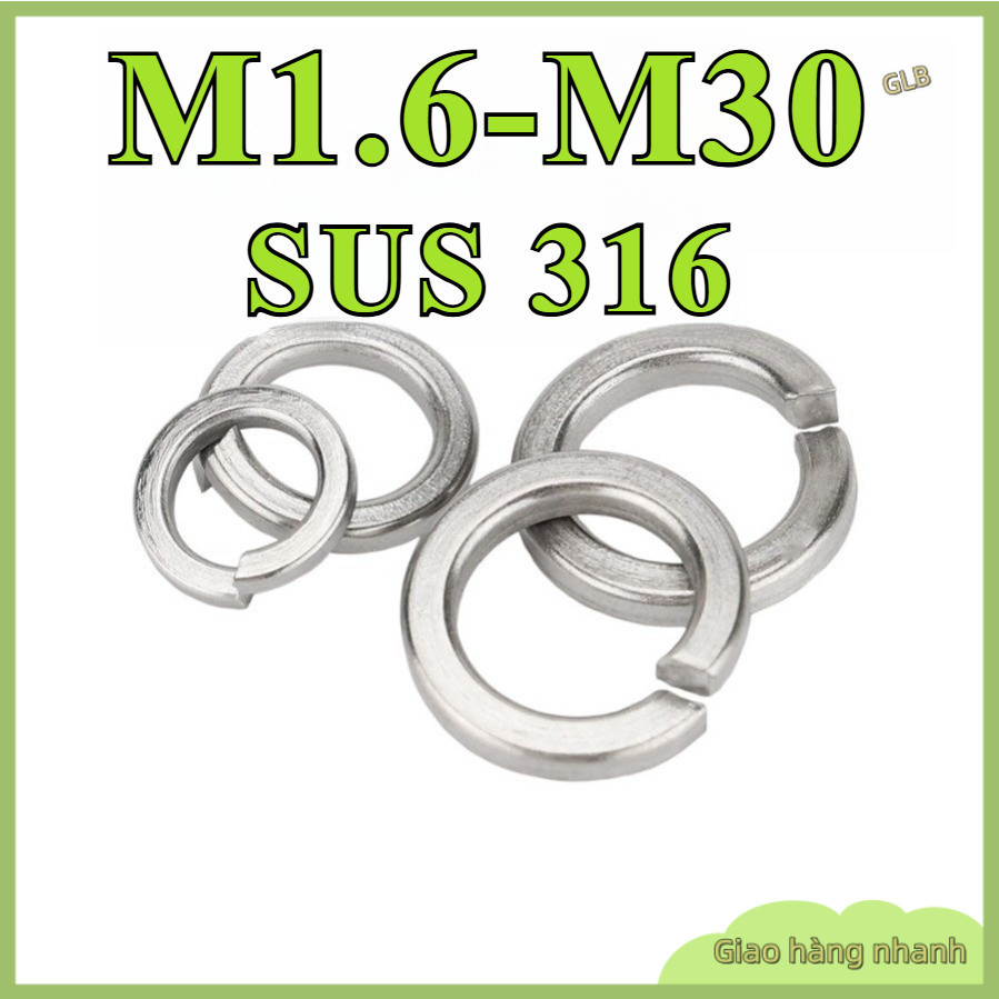 Vòng Đệm Vênh - Long Đền Vênh inox 316 GB93 Vòng Đệm Vênh - Long Đền Vênh Long Đền Vênh - M1.6 / M2 