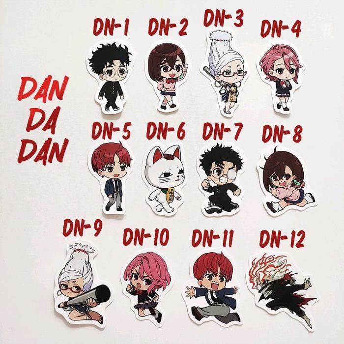 Sticker Anime Dandadan 1 Okarun Momo Aira Jiji Turbo Granny Merchandise - DN-1