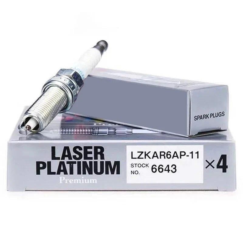 4 / 6 Cái 6643 LZKAR6AP-11 Bugi Iridium cho NISSAN TIIDA X-TRAIL SUNNY QASHQAI LIVINA HR16DE MR20DE 