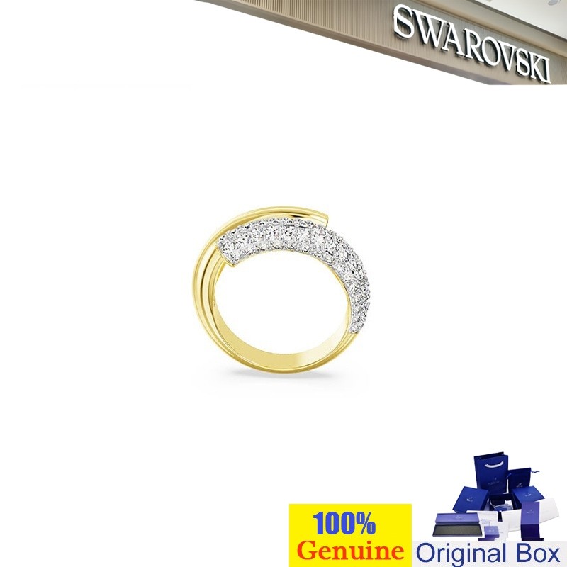 Swarovski Dexter Ring Silver Zircon Crystal - Love Gift for Women