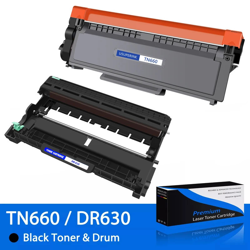 Hộp mực đen TN660 DR630 Tương thích cho máy in Brother MFC-L2700DW HL-L2300D HL-L2320D HL-L2360DW MF