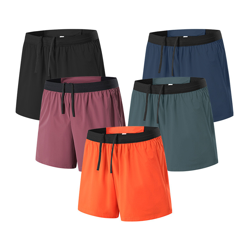 Running Shorts Men's Quick-Drying Double-Layer Shorts Marathon Sports Short Shorts FbFg