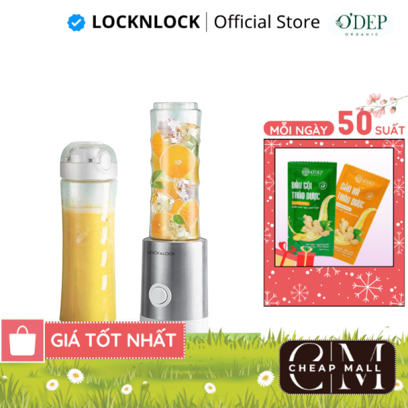 Máy xay sinh tố mini màu trắng Chính hãng LocknLock EJM241 - CHEAP CMO