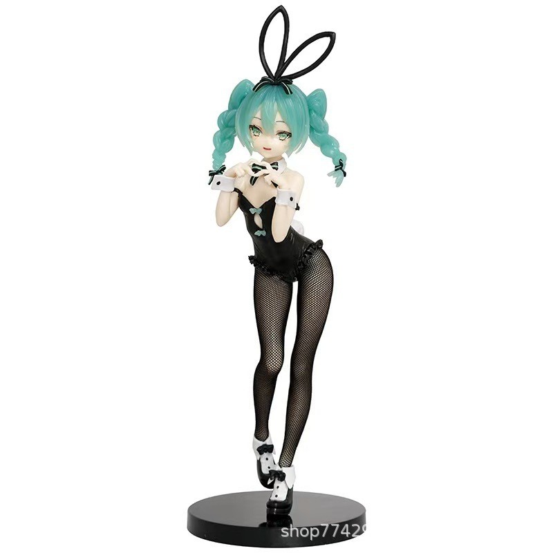 Bunny Girl Black Silk Series Hatsune Miku Bunny Girl Anime Hai Chiều Dễ Thương Đồ Trang Trí Quà Tặng