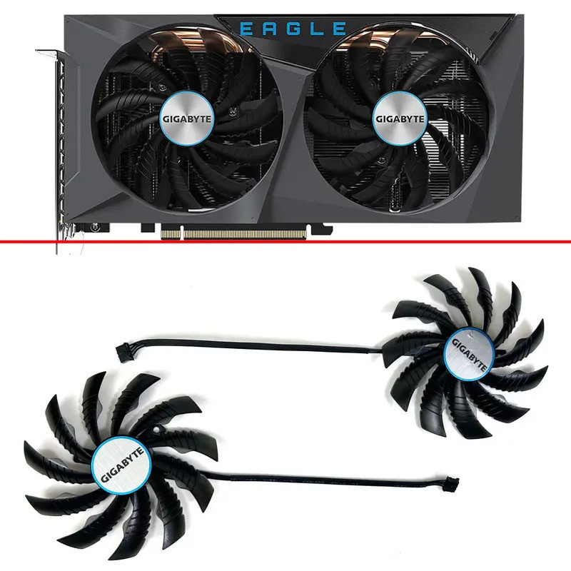 Dành Cho Gigabyte GeForce RTX 3060 3060Ti EAGLE OC 95MM PLD10010S12H RTX3060 RTX3060Ti Card Đồ Họa Q