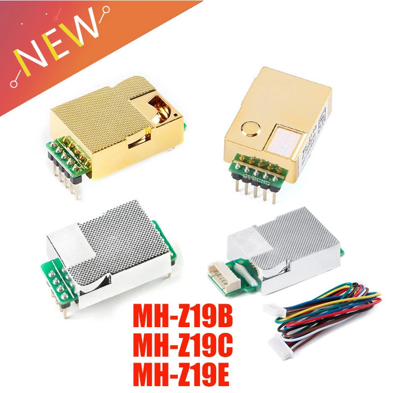 MH-Z19 MH-Z19C MH-Z19E MH-Z19B IR Hồng Ngoại Cảm Biến CO2 Mô-đun Cảm Biến Khí Carbon Dioxide Màn Hìn