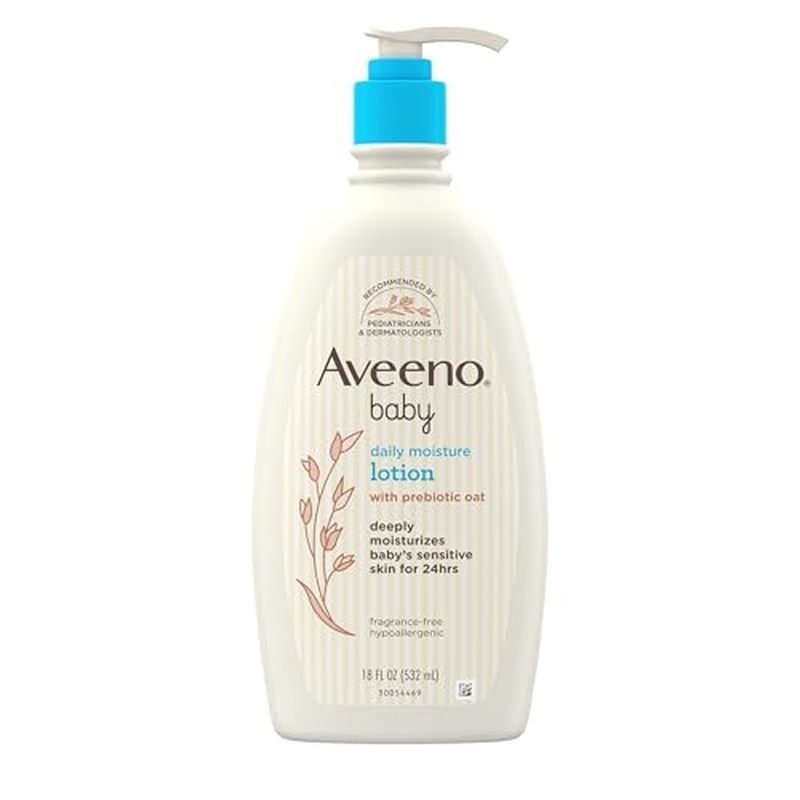 Aveeno Baby Daily Moisture Body Lotion for Sensitive Skin, Hypoallergenic Moisturizing Baby Lotion w