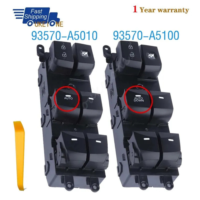 93570-A5010 93570-A5100 Dành Cho Xe Hyundai Elantra 2014 2015 2016 Phía Trước Bên Trái Điện Nâng Cửa