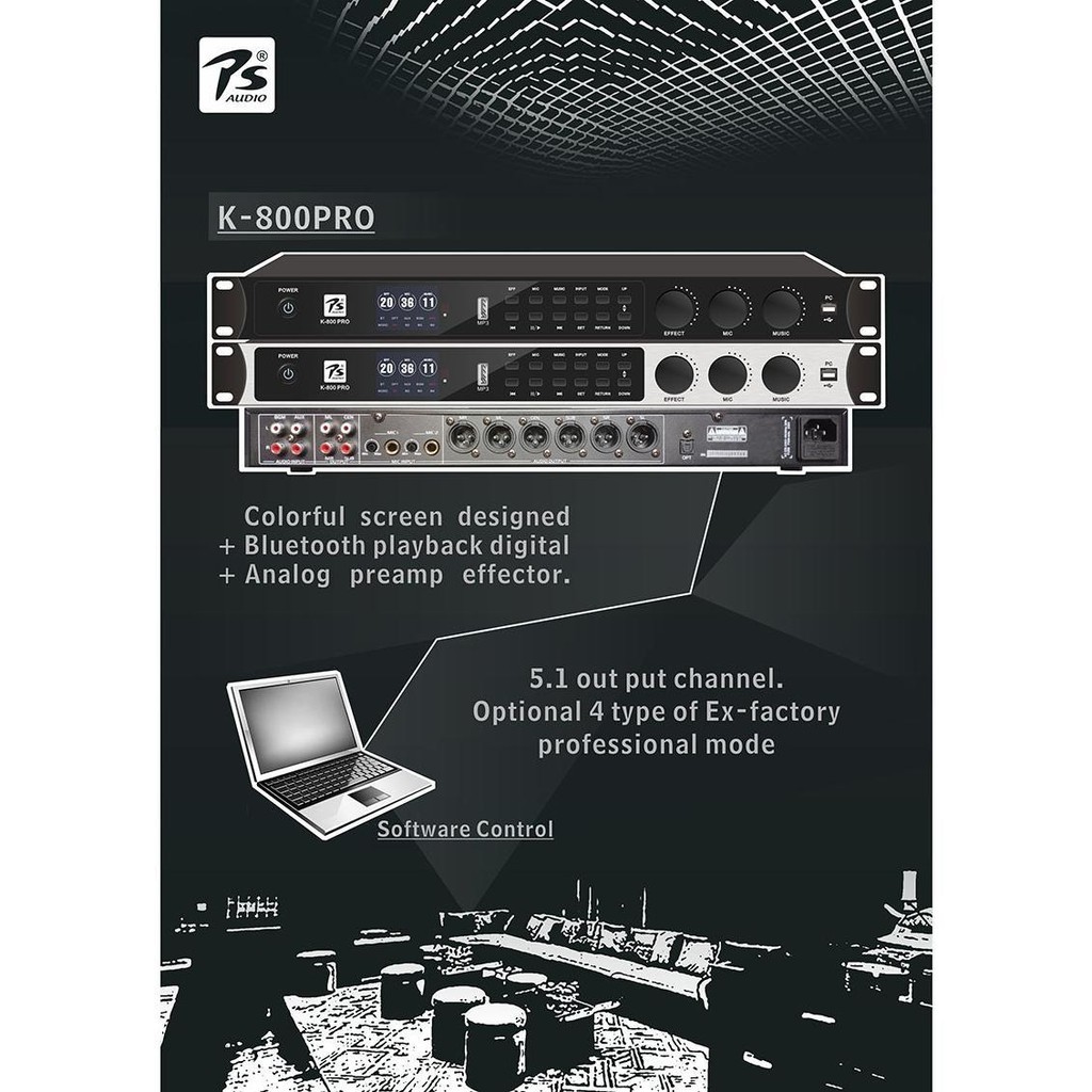 Vang số PS audio K800 pro ( Đã cân chỉnh sẵng 4 chế độ ) - hàng chính hãng - tặng 2 dây canon  .HD A