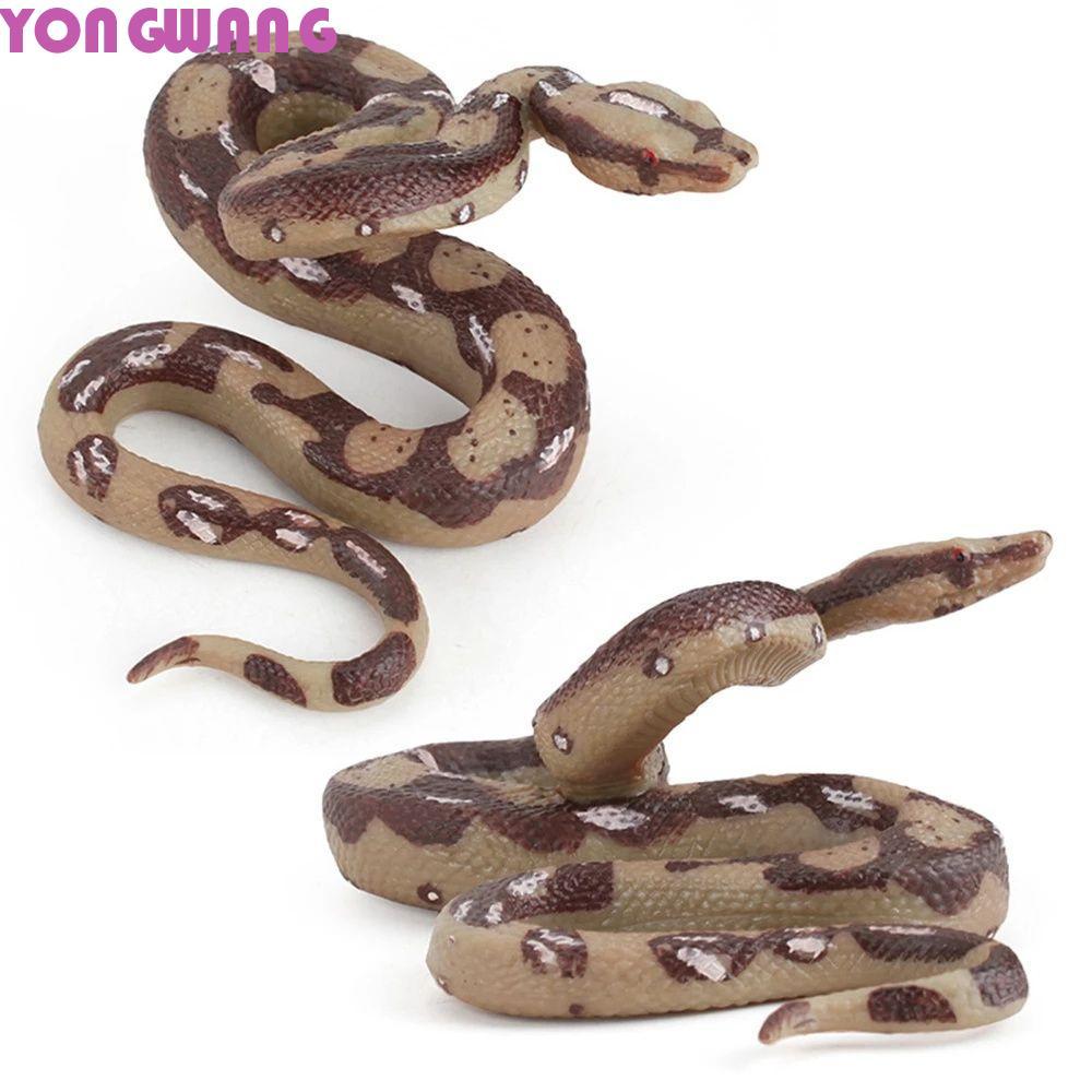 YONGWANG66HR Mô phỏng Python Đồ chơi trẻ em Đồ chơi Halloween Rắn thực tế Kích thước lớn Mô hình Pyt