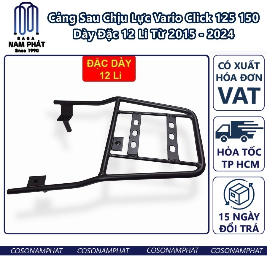 [Giá VAT] Baga Sau 12li Vario 125 150 160 CBS ABS Click Thái 125i 150i Var Cản Cảng Can Cang Tay Dat