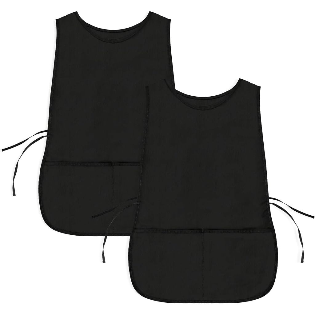 DALIX Cobbler Tạp DALIX 2 Túi Smock Thường 28,5 "x 18,5" Đen (2 Gói)