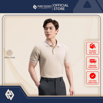 Áo polo trơn nam Phan Nguyễn, chất liệu cotton cao cấp, mềm mát, thân thiện, form slim fit APC.292