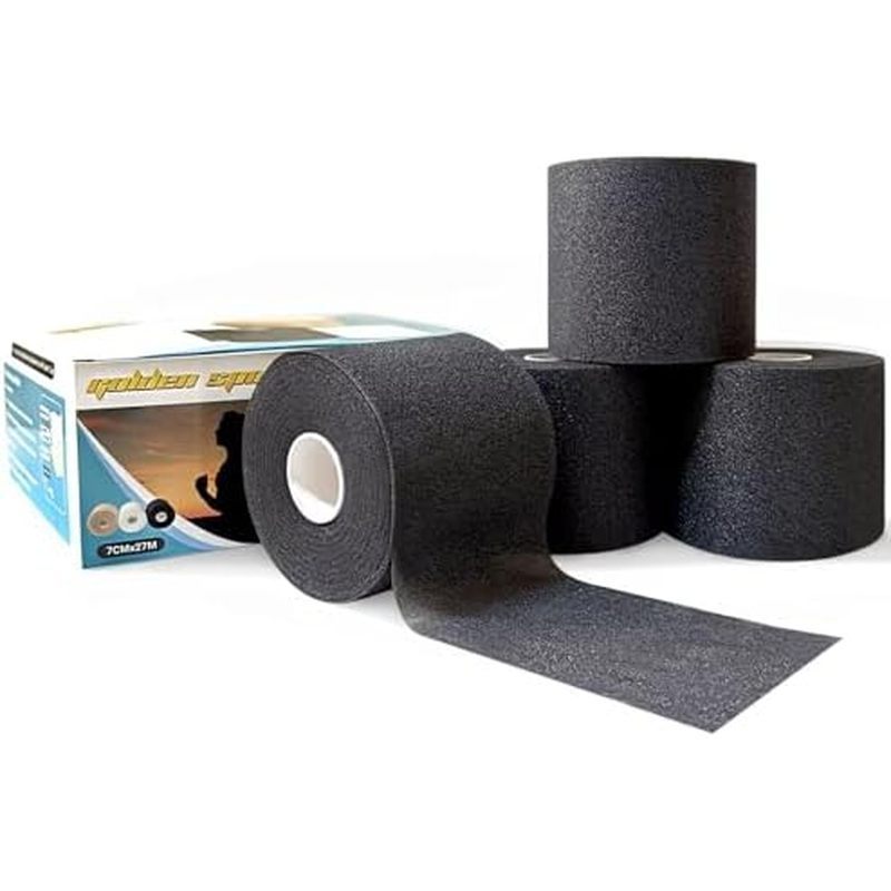 Athletic Tape, 6 Pack White Sports Tape, 1.5 in x 45 ft, Very Strong Easy Tear No Sticky Residue Tap
