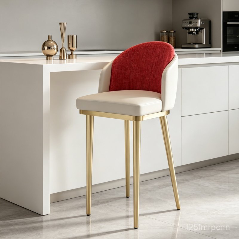 Bar stool, front desk high stool, special chair for bars and jewelry stores, high-end bar chair, rec