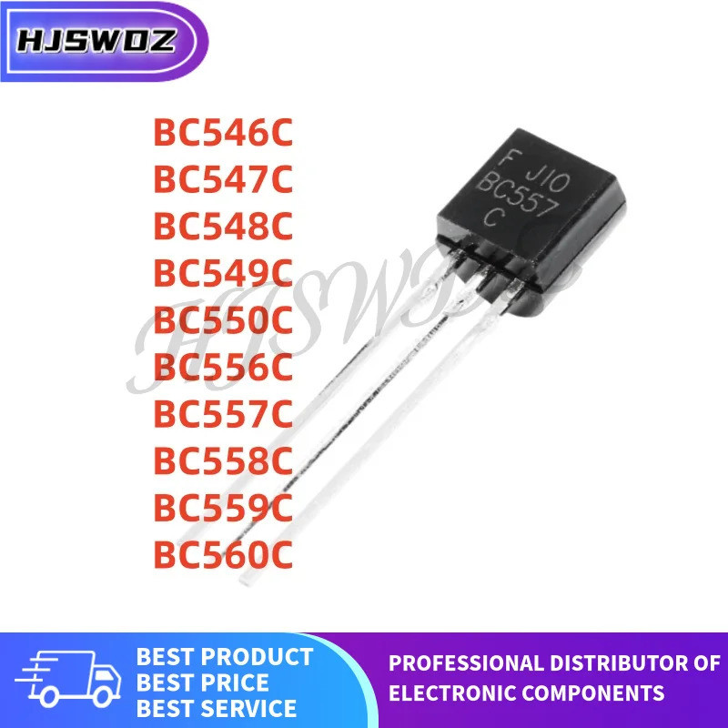 Bộ 50 100% Mới BC546C BC547C BC549C BC550C BC556C BC557C BC558C BC559C BC560C BC548C TO-92 mos còn h