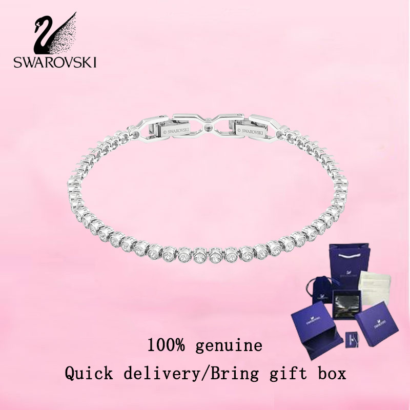 Swarovski  Women's fashion bracelet S925 sterling silver round cut, white diamond 1808960 Imber Emil