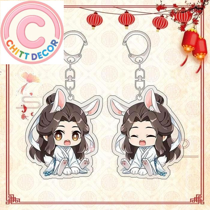 Gantungan Kunci TCGF MDZS Heaven OfficiaI's Blessing Akrilik Transparan Keychain Wang Ji MDZS Souven