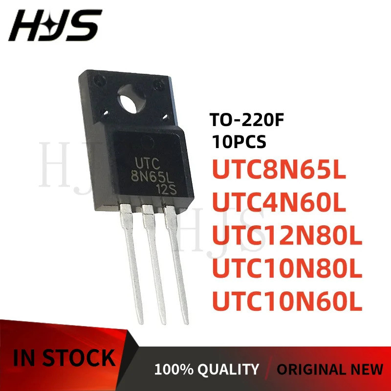 10 Cái UTC12N80L UTC4N60L UTC10N80L UTC10N60L UTC8N65L 12N80L 10N80L 10N60L còn hàng chip TO-220F ic
