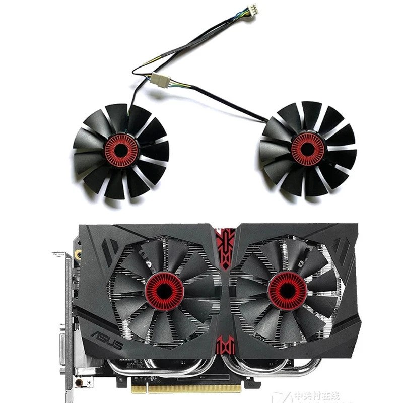 T128010SH FD7010H12S 75Mm 4PIN GTX960 Quạt GPU Cho ASUS Strix GTX1060 1050 GTX960 GTX950 GTX750Ti R9