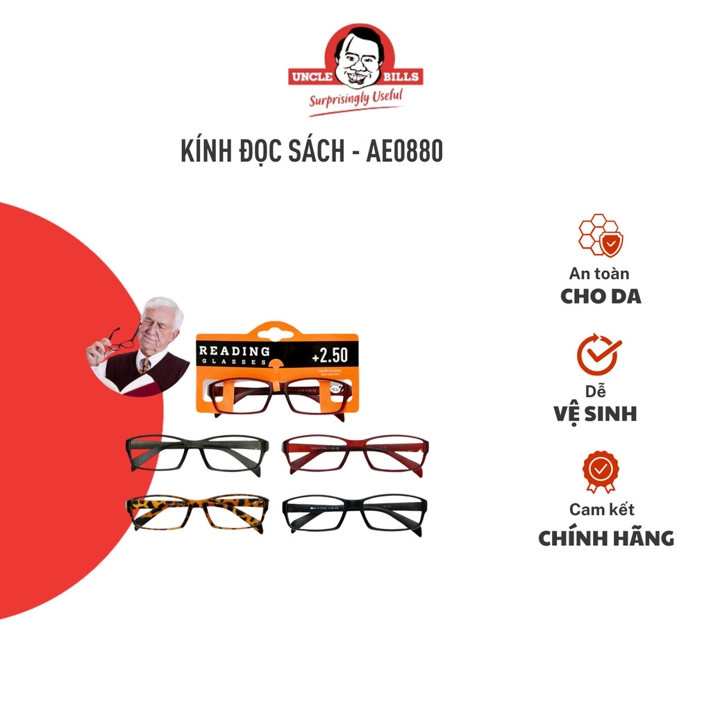 Kính Đọc Sách +2.50 Độ UNCLE BILLS AE0880