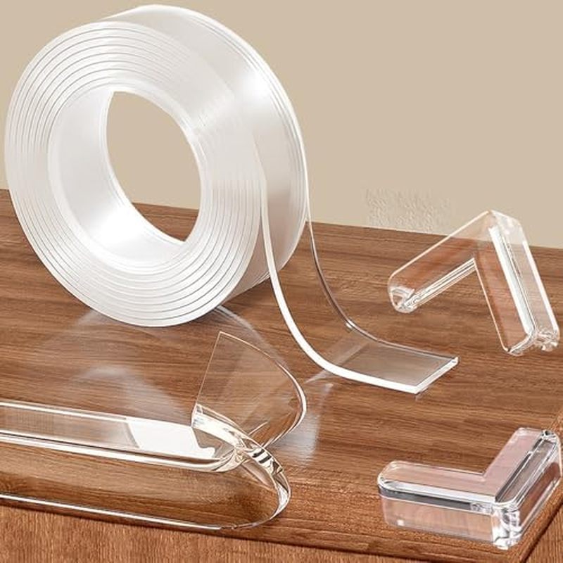 Clear Soft Corner Protectors for Furniture Strip,1.18 in x 6.6 FT,Sharp Edge & Table Bumper,Window E