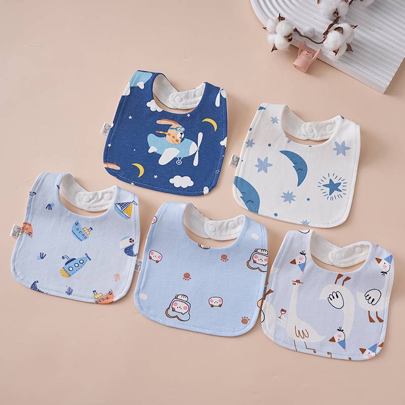 Baby U-Shaped Saliva Towel Newborn Baby Pure Cotton Waterproof Spit Bib Q8nF