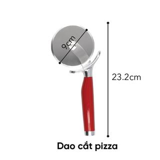 Dao Cắt Pizza KitchenAid Coreline - Màu Đỏ/Đen