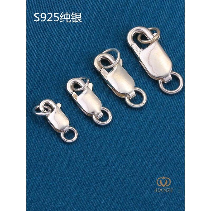 Bạc 925 Tôm Hùm Khóa Vòng Cổ Vòng Tay Khóa Thắt Lưng Vòng Bạc 925 Hoàn Thiện Khóa Tự Làm Bạc Phụ Kiệ